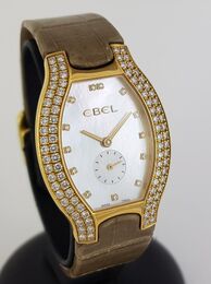 Montre Ebel Beluga Tonneau Joaillerie Or rose et diamant