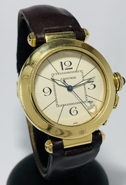 Cartier Pasha or jaune 38mm Circa 1990