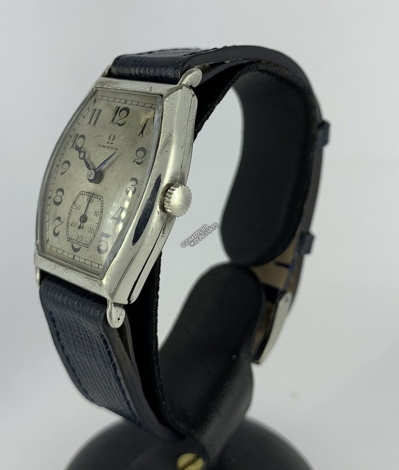 photo n°3 : Omega vintage tonneau argent
 	 
Circa 1920