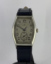 Omega vintage tonneau argent Circa 1920