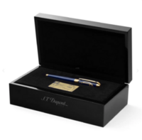 Stylo-Plume Sign&eacute; S.T. Dupont Ligne D Large Homme de Vitruve Prestige Bleu B&P Edition Limit&eacute;e
