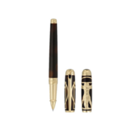 Stylo-Bille Sign&eacute; S.T. Dupont Line D Large Rollerball Homme de Vitruve &Eacute;dition Prestige Brun B&P Edition Limit&eacute;e
