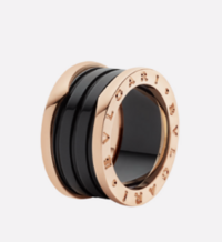 Bague Bulgari B.zero1 Or Rose & C&eacute;ramique