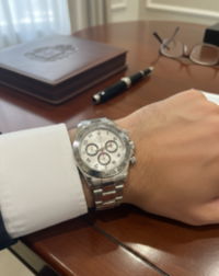 Rolex Daytona Silver Arabic Or Blanc Set Complet 2006