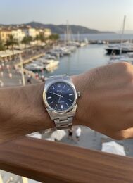 Rolex Oyster Perpetual 39 Blue Set Complet 2018