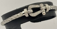 Bracelet FRED Force 10 Manille Or Gris & Diamants