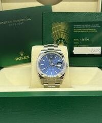 Rolex Datejust 41mm bleu B & P Septembre 2023