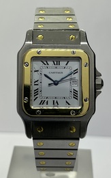 Cartier Santos Galbée Or Acier Circa 1990