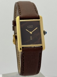 Cartier Must de Tank Vermeil Onyx circa 1990