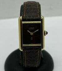 Cartier Tank Vermeil PM Circa 1985