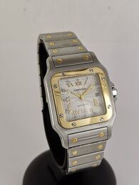 Cartier Santos galbé or acier 2002