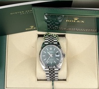 Rolex Datejust 41 jubilé motif green B&P 2024