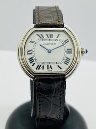 Cartier Ellipse ceinture Or Blanc Circa 1970