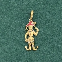 Médaille Pendentif clown or jaune 18 ct Poids 1.33 g