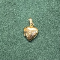 Médaille Pendentif Vintage Coeur Vintage Or jaune 18 ct Poids 1.96 g