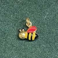 Médaille Pendentif Abeille or jaune 18 ct Poids 0.8 g