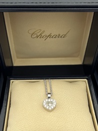 Chopard Collier Happy Diamonds Or blanc Diamants Poids 8.6 g