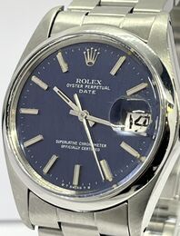 Rolex Date bleu 34 Cadran Sigma 1975