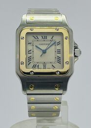 Cartier Santos Galbé Or Acier 29 Circa 1999