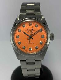 Rolex Air king orange diamants 1979