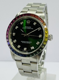 Rolex Custom Diamants rainbow OP 34 1998
