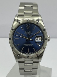 Rolex Oyter perpetual date Bleu 2001