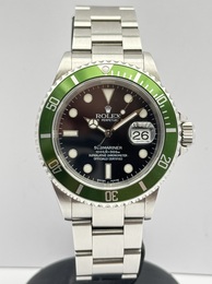Rolex Submariner Date Kermit 50&egrave;me Anniversaire Flat Four MK1 Service Rolex 2003